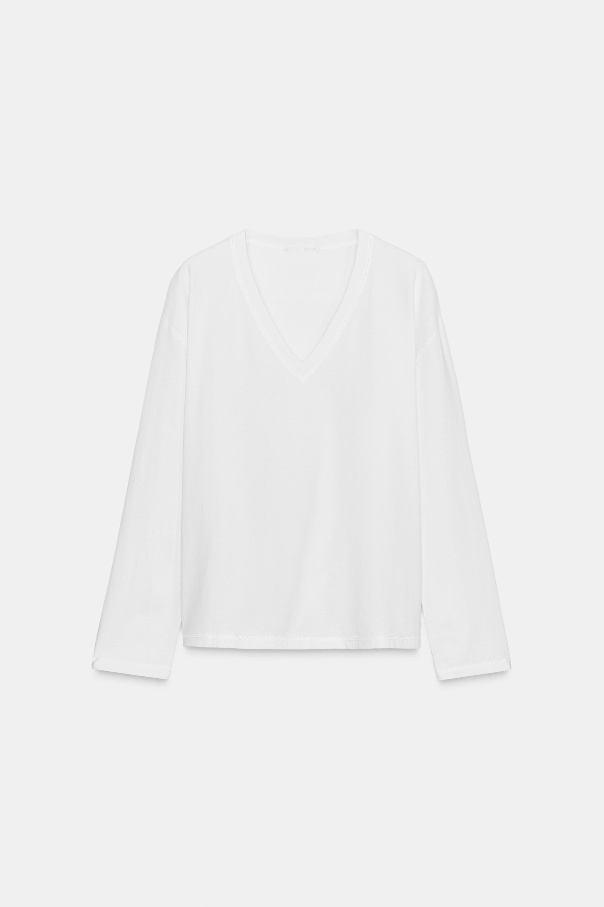 T-SHIRT RUSTIQUE COL EN V